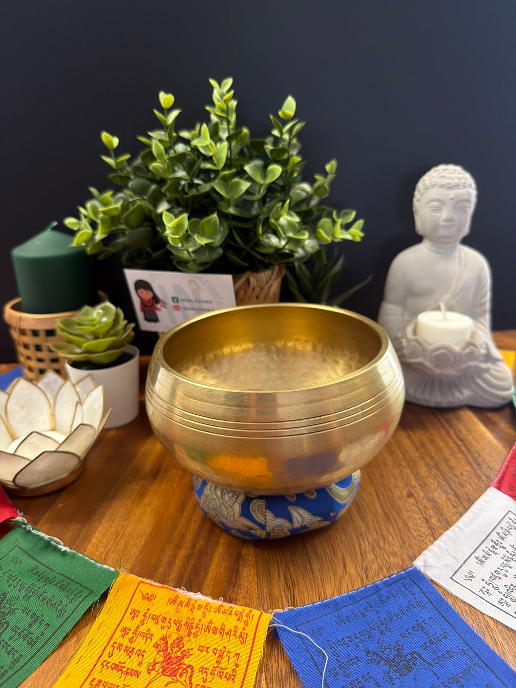 Bol chantant tibétain - SI 474 Hz - Chakra Troisième Oeil - 13,5 cm