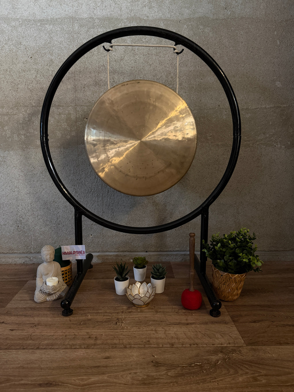 Gong Népalais 40 cm avec support et maillet